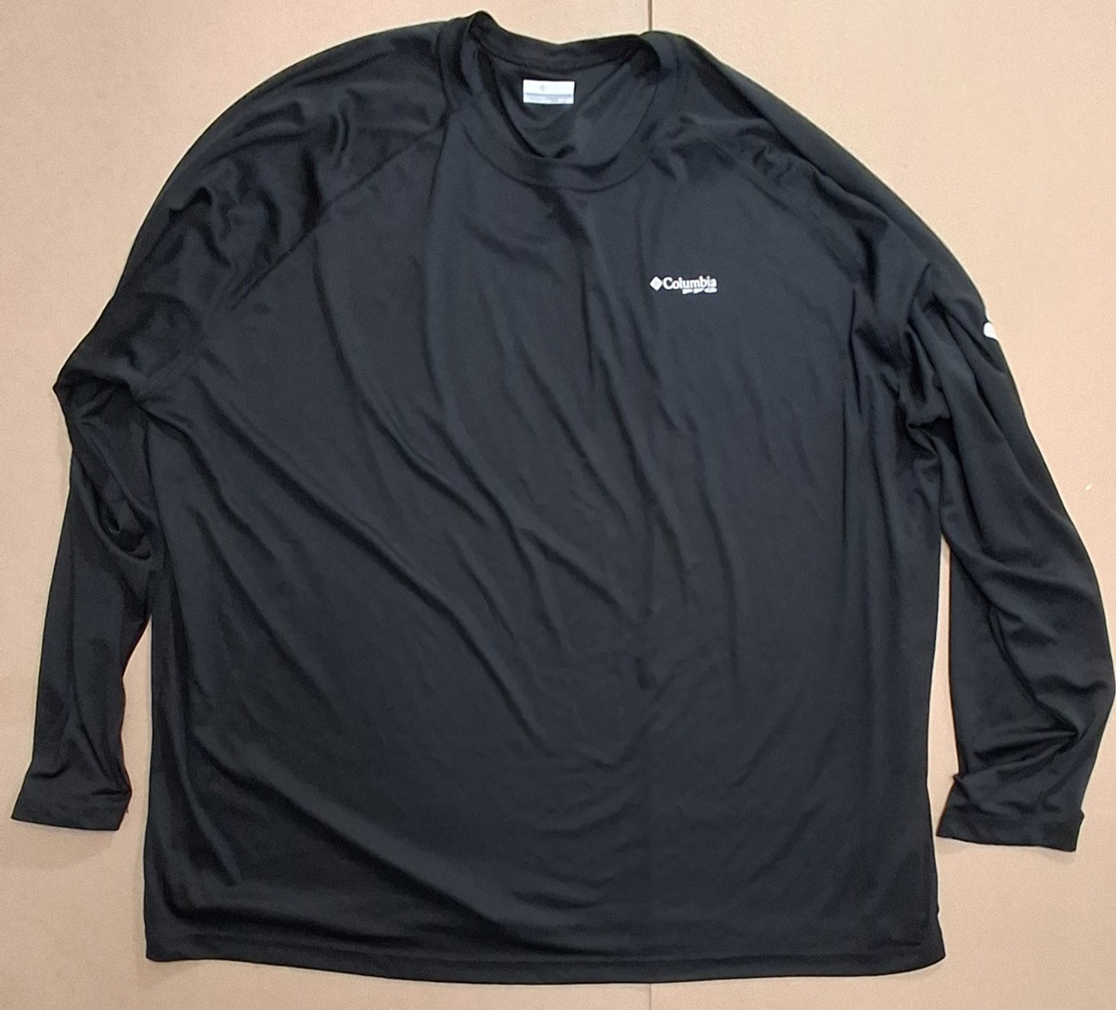 Columbia PFG Mens XXL Omni Shade Long Sleeve Fishing Shirt Blue Logo Pullover Columbia PFG Mens XXL Omni Shade Long Sleeve Fishing Shirt Blue Logo Pullover