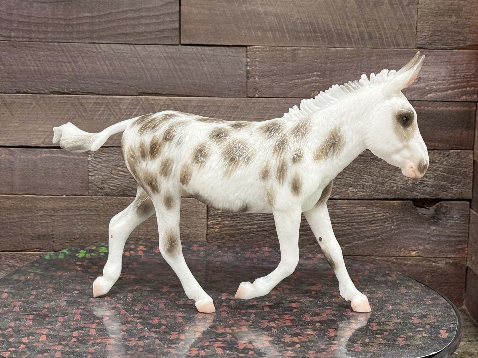 Breyer Model Horse Matte Flapjack Spotted Donkey New Mold CM=)