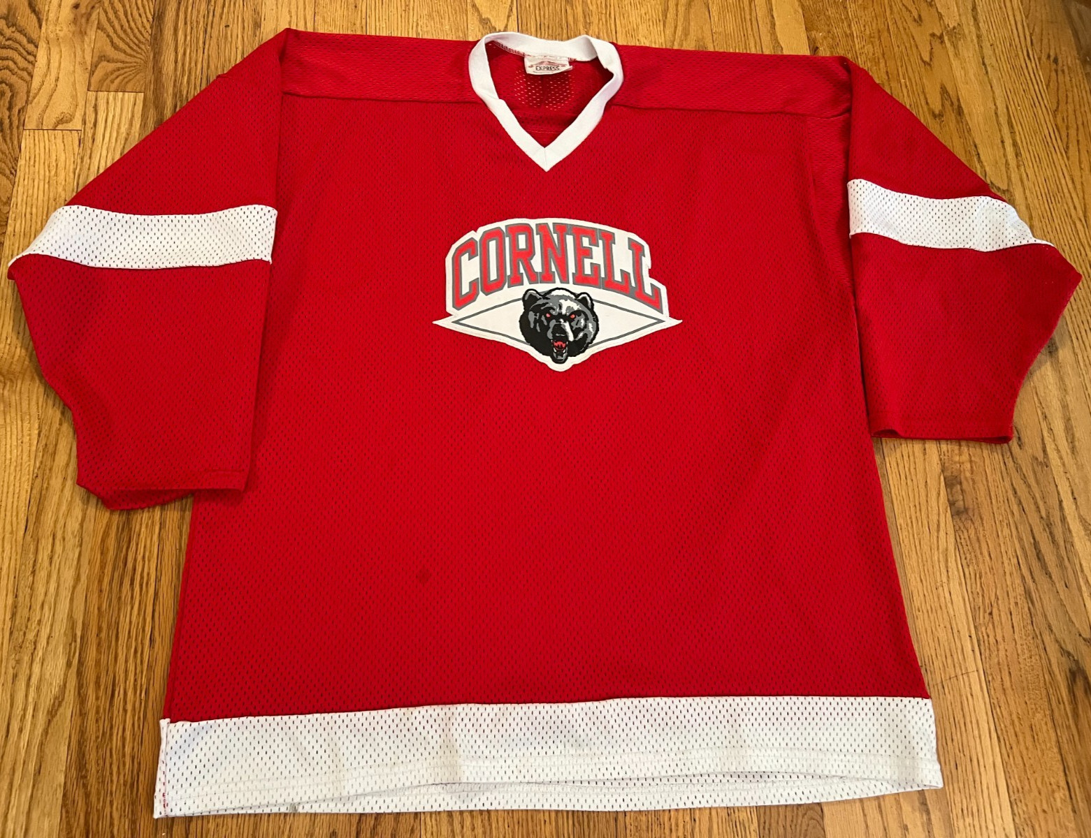 VTG Cornell University Bear Big Red Hockey Jersey #9 SOH Jersey Express Size XL