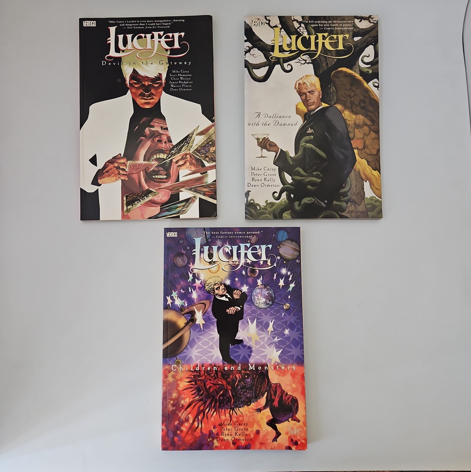 LUCIFER VOL # 1, 2 & 3 Tpb Paper Back - Never Read LUCIFER VOL # 1, 2 & 3 Tpb Paper Back - Never Read