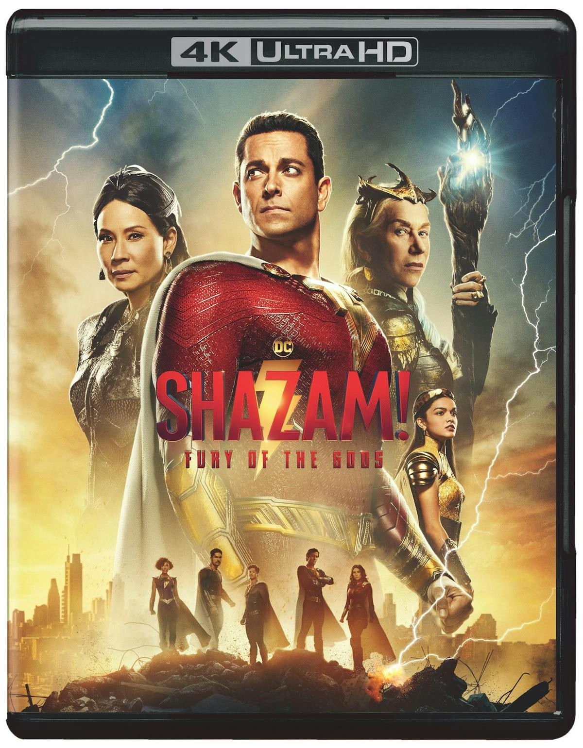Shazam Fury of the Gods 4K UHD Blu-ray Zachary Levi NEW