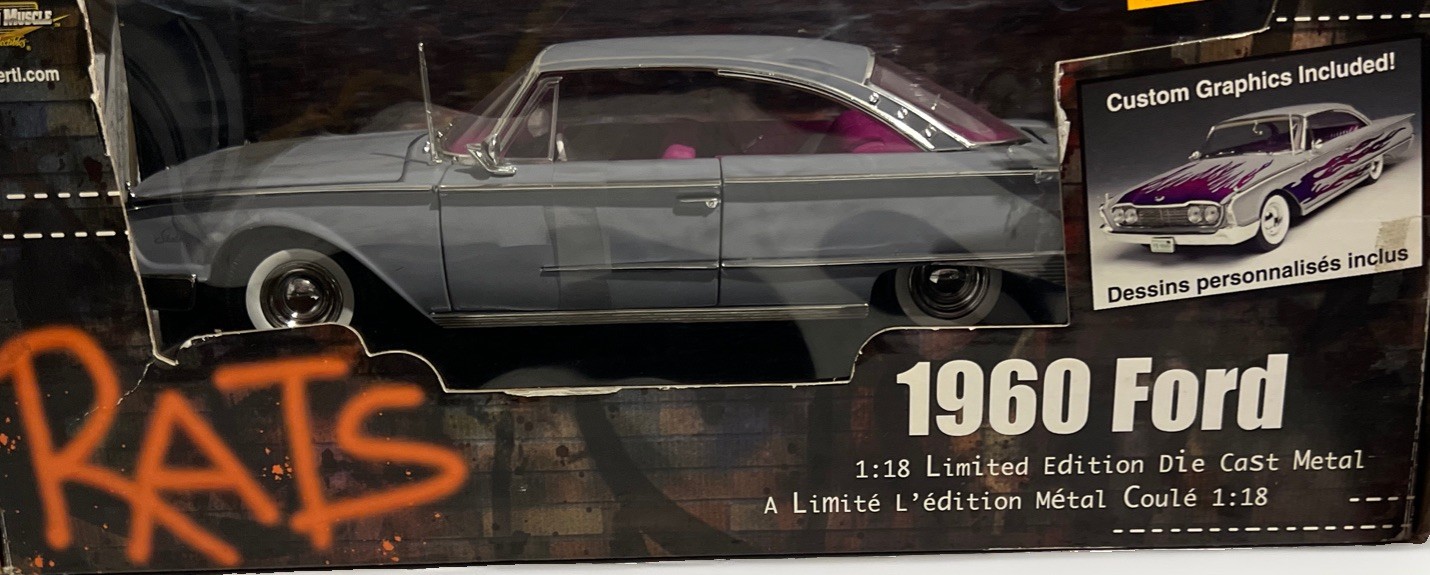 1960 Ford RATS 1:18 Die-Cast ERTL American Muscle w/ Custom Graphics Unopened 1960 Ford RATS 1:18 Die-Cast ERTL American Muscle w/ Custom Graphics Unopened