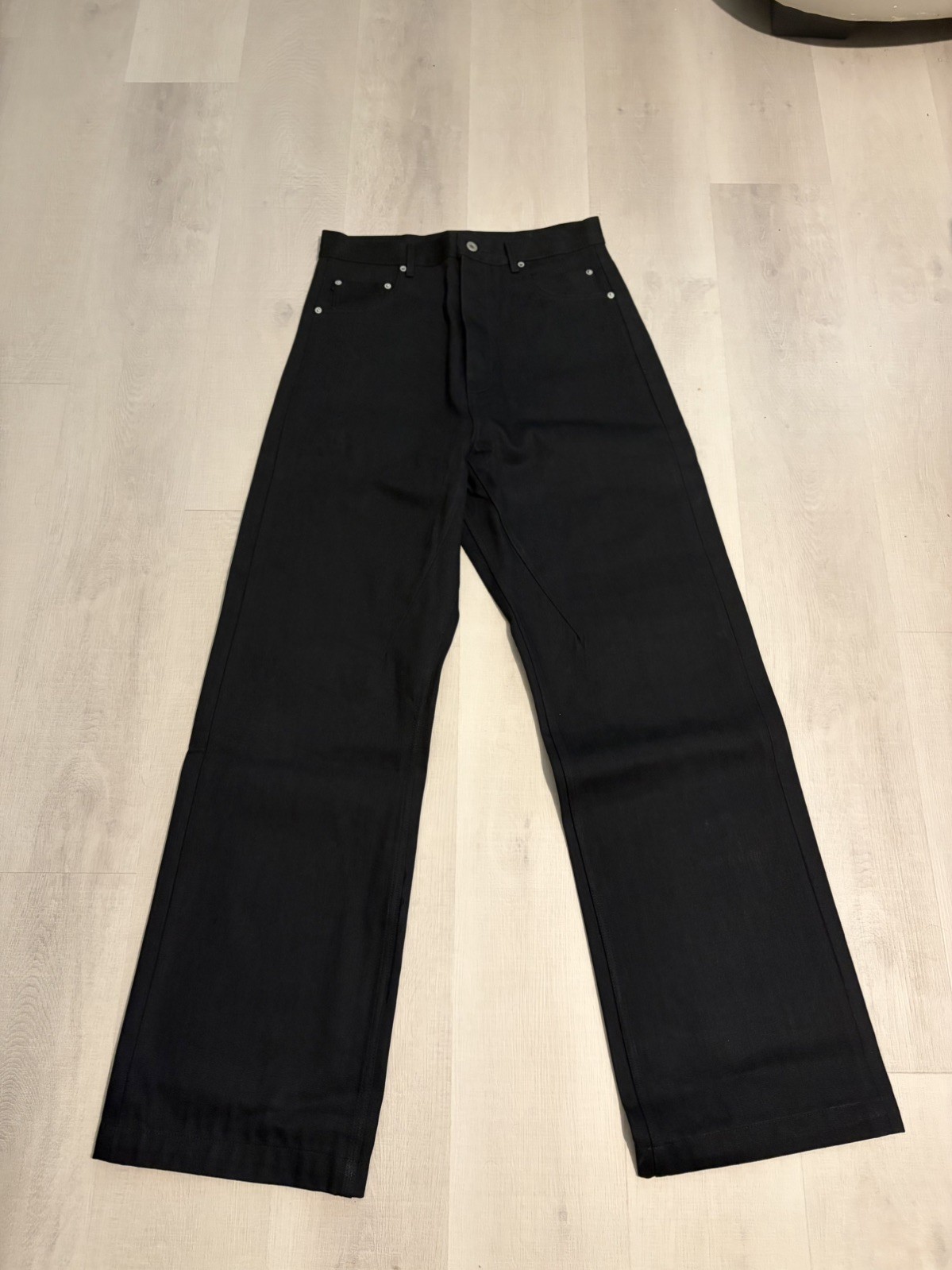 Rick Owens Geth DRKSHDW Sz 31 Heavy Denim Jeans Made In Japan 16oz Black Rick Owens Geth DRKSHDW Sz 31 Heavy Denim Jeans Made In Japan 16oz Black