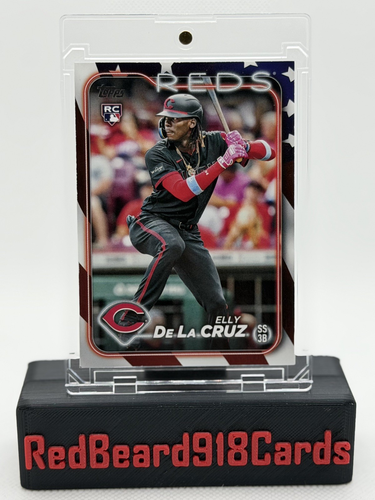 Elly De La Cruz Rookie 2024 TOPPS Series 1 Independence Day RC #’d 19/76 #141 SP Elly De La Cruz Rookie 2024 TOPPS Series 1 Independence Day RC #’d 19/76 #141 SP