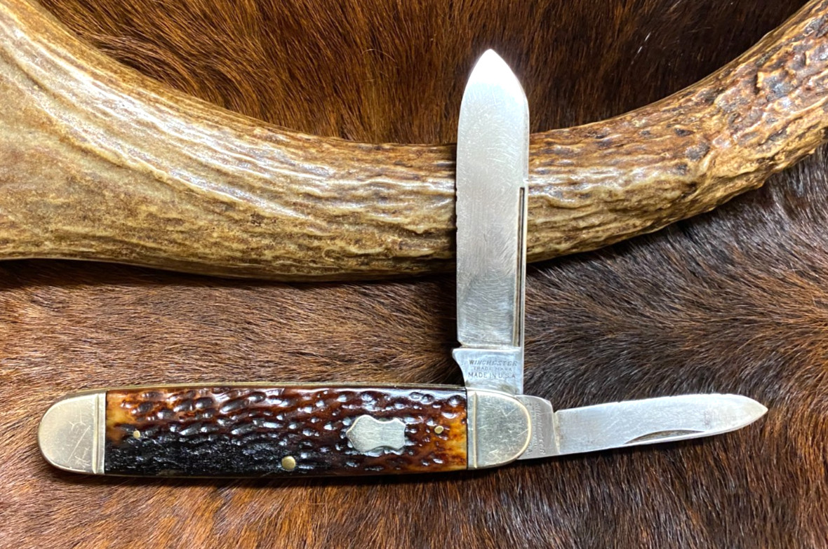 Winchester, Trademark, USA., 2878 Equal End Texas Jack Pattern Knife, 4 1/4