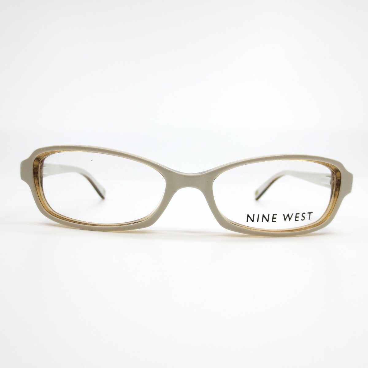 Nine West NW5127 133 Eyeglasses Frames white rectangle Full Rim 49-16-135