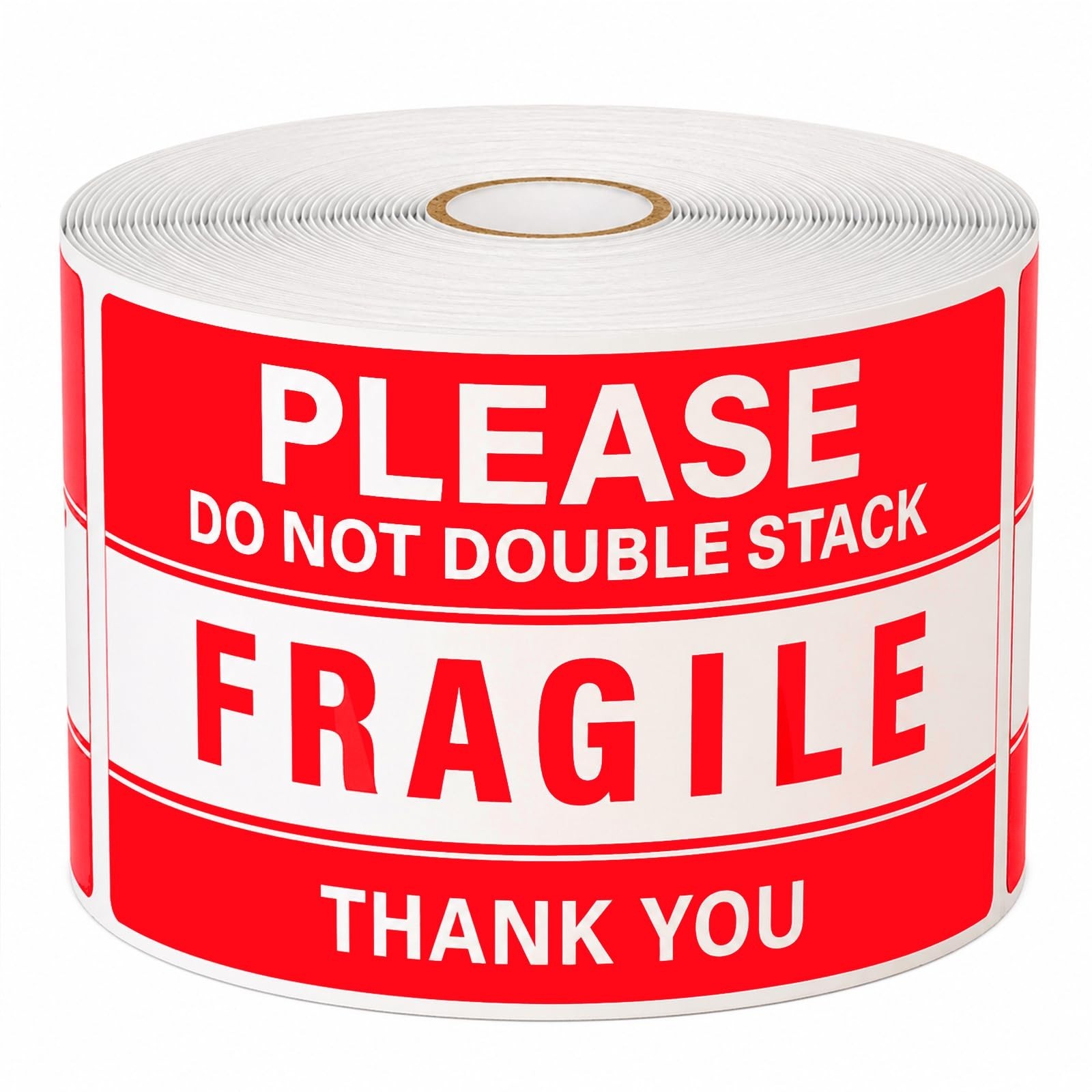500 PCS Fragile Stickers - 5x3 Inch Do Not Double Stack Labels for Shipping 500 PCS Fragile Stickers - 5x3 Inch Do Not Double Stack Labels for Shipping