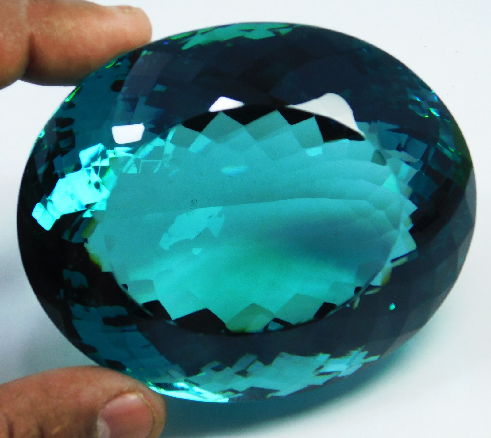 CERTIFICATE Incl.*Huge Rare 1485.50Ct Natural Greenish Blue Aquamarine Gemstone