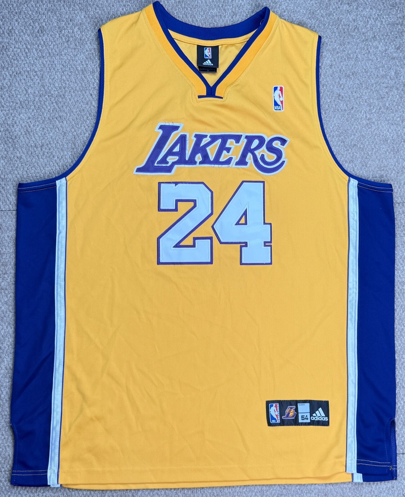Adidas Vtg NBA Los Angeles Lakers #24 Kobe Byrant Basketball Jersey Size 54 Adidas Vtg NBA Los Angeles Lakers #24 Kobe Byrant Basketball Jersey Size 54