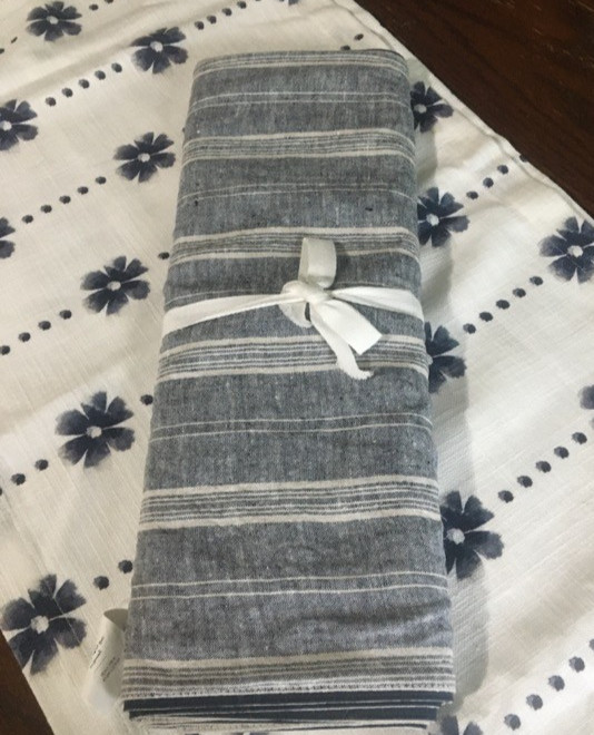Williams Sonoma PROVENCE STRIPE Table Runner 16”x 108” #6756 Williams Sonoma PROVENCE STRIPE Table Runner 16”x 108” #6756