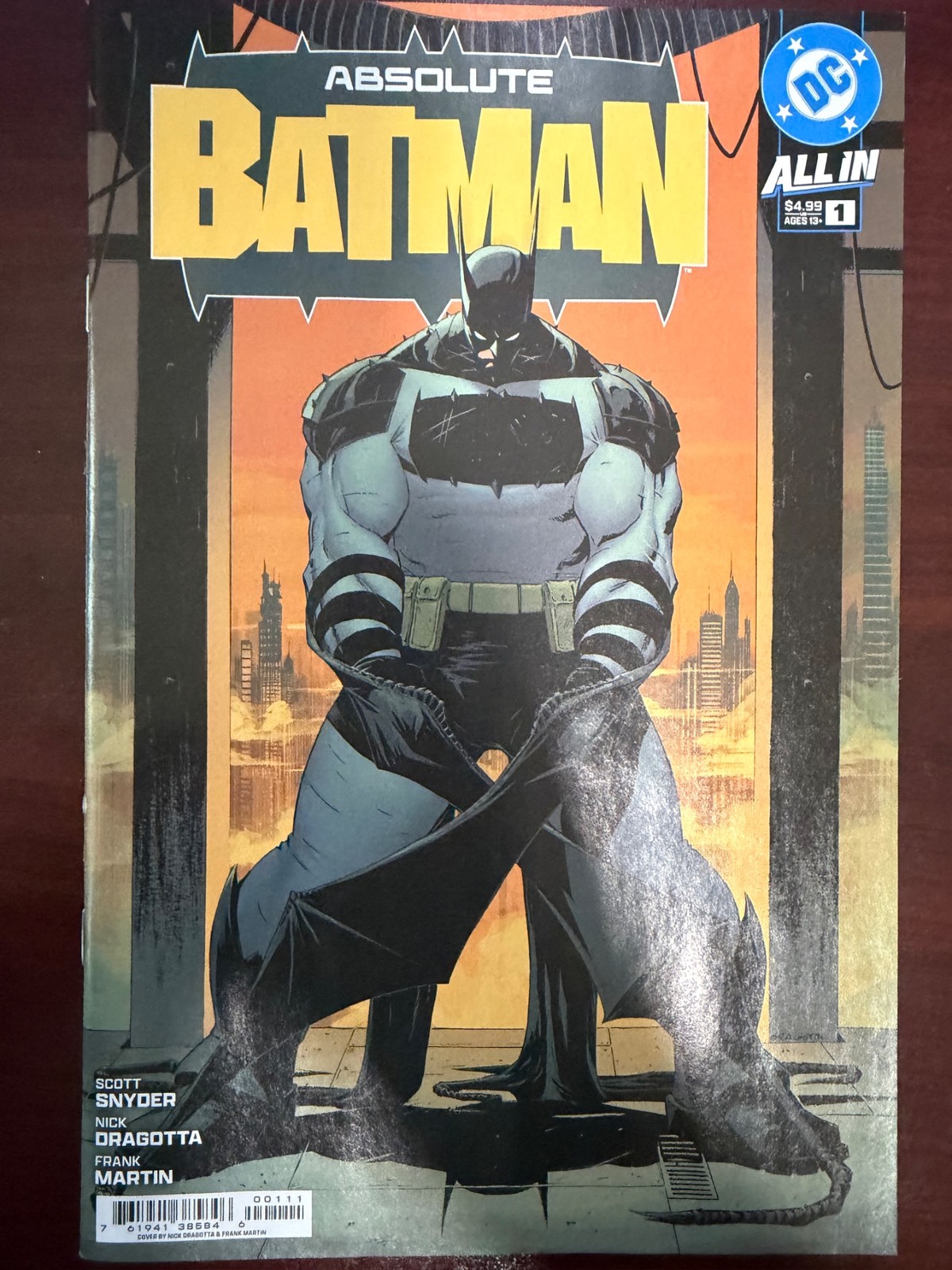 2024 Absolute Batman #1 Cover A 1st Print DC Nick Dragotta & Frank Martin