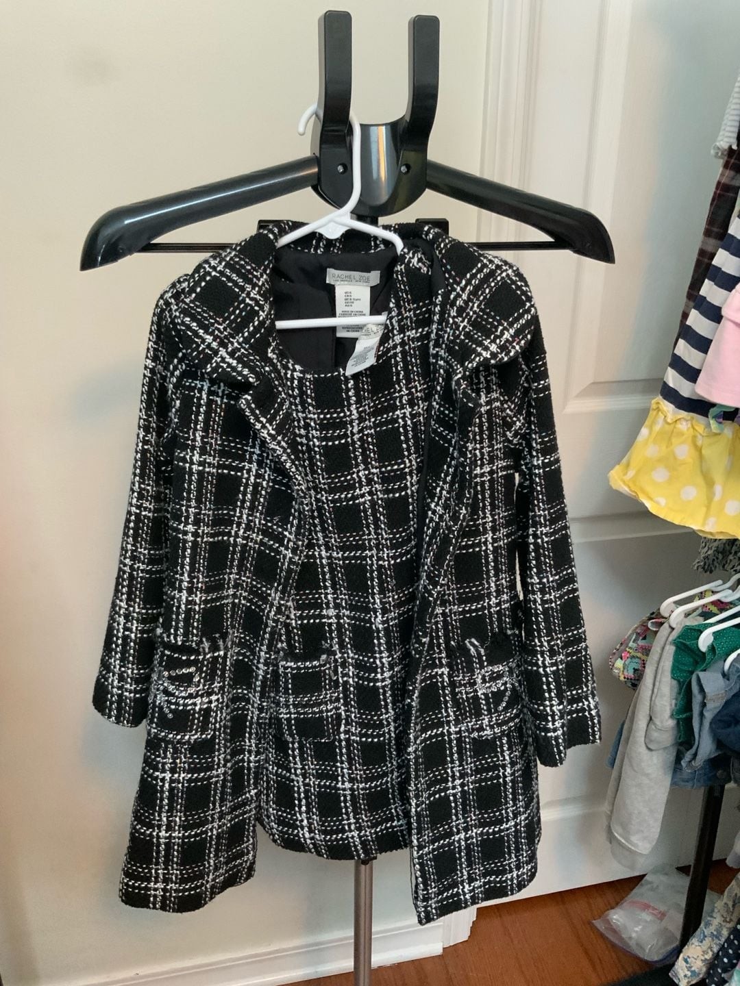 Rachel Zoe Tweed Coat And Dress Set Girls Size 5