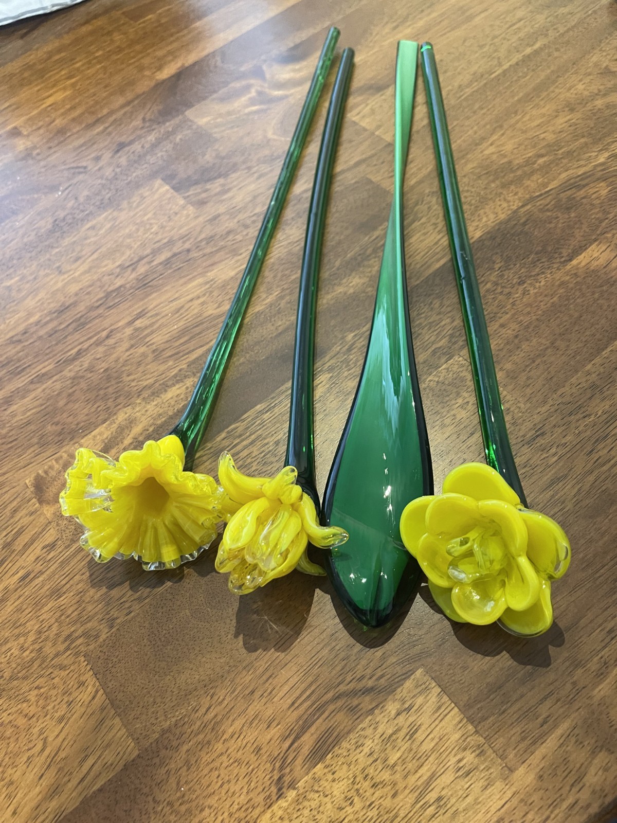 Vintage Handblown Murano Style Flowers Decor