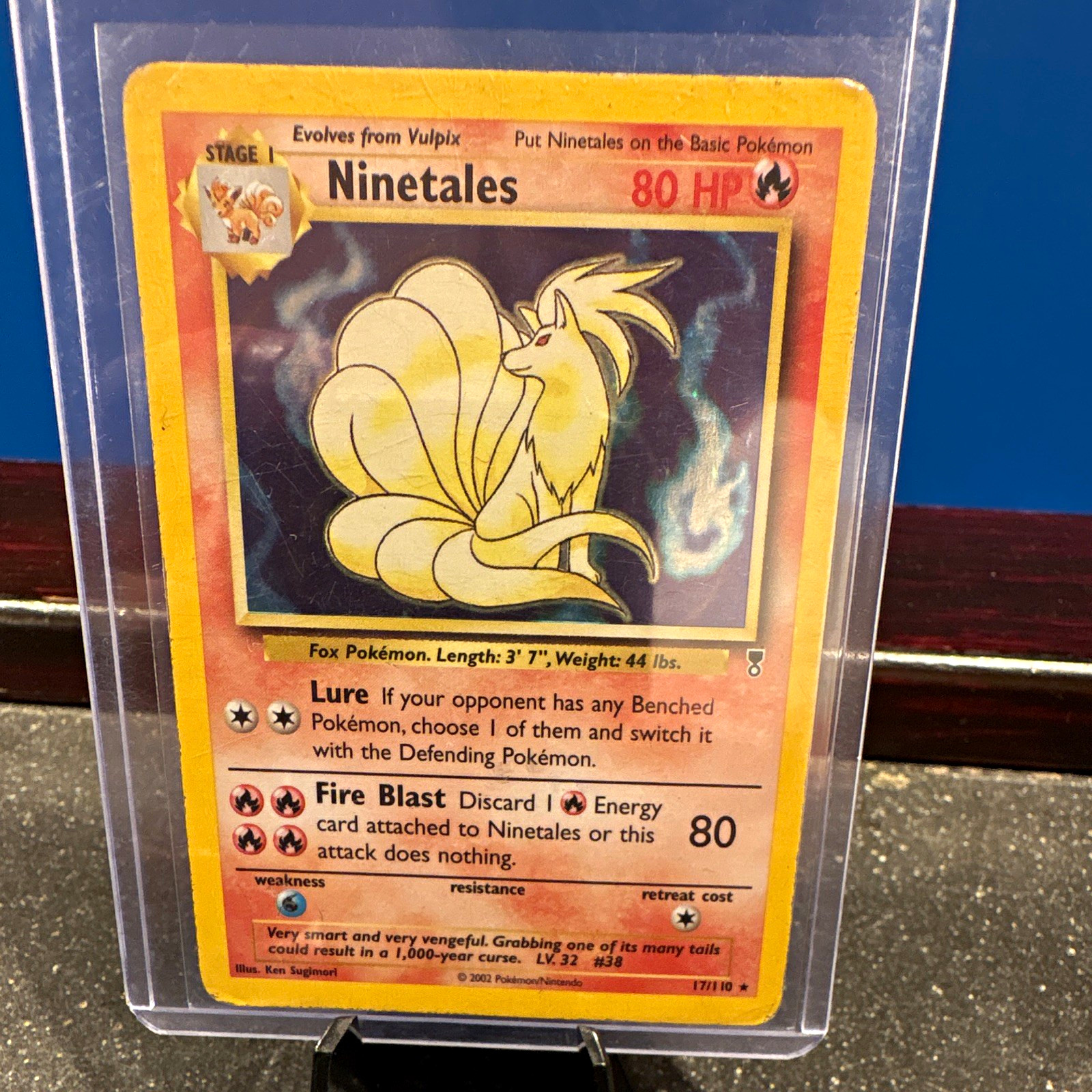 Nintendo Pokémon TCG Ninetales 17/110 (2002) English 80 HP Ken Sugimori Nintendo Pokémon TCG Ninetales 17/110 (2002) English 80 HP Ken Sugimori