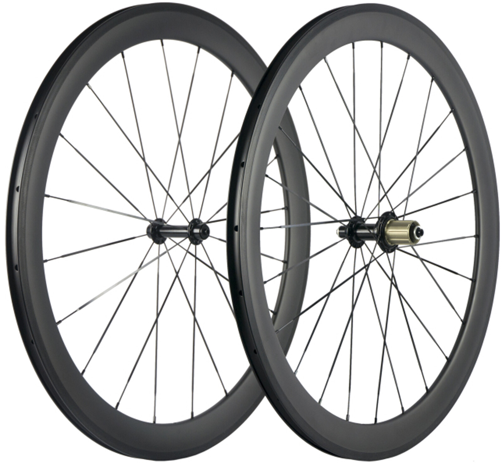 700C 50mm Road Bike Carbon Wheelset 25mm U Shape Clincher Carbon Wheels UD Matte