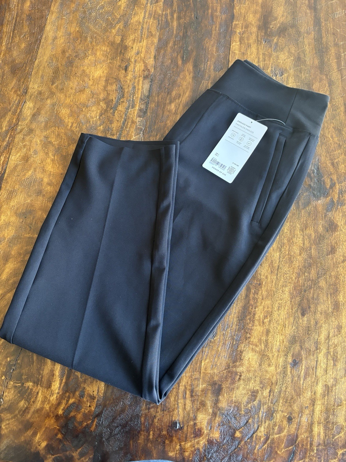 Athleta Endless Pant Women’s Size 6 Black Stretch Travel Pants NWT $109