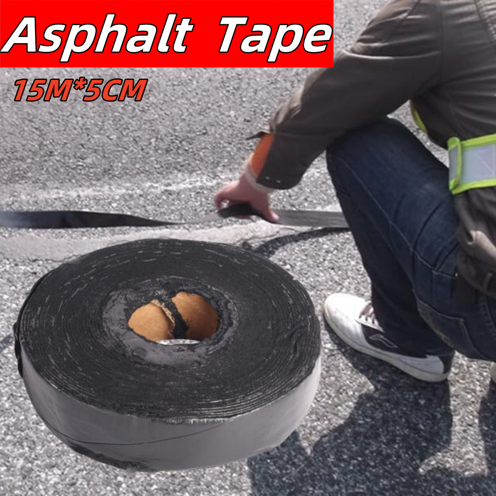 Asphalt Crack Filler 15M Self-Adhesive Asphalt Crack Repair Tape for Road