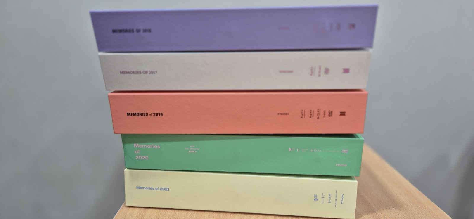 BTS Memories DVD Bundle 2017 2018 2019 2020 2021 Official K-POP 5pcs All Dsc