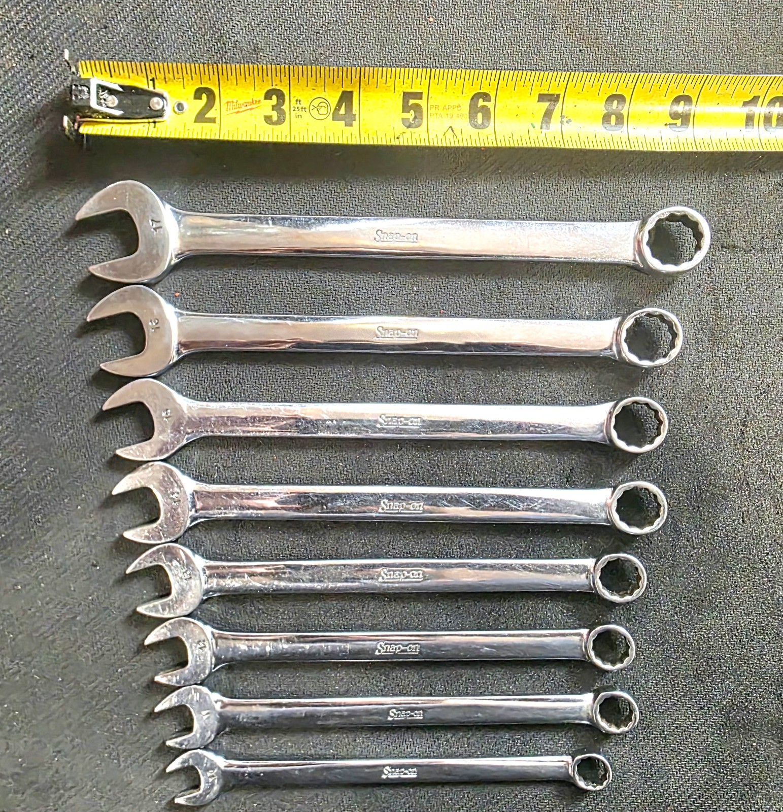 SNAP ON  OEXM-SERIES  8-Pc 12-Pt  Flank Drive® Combination Wrench Set 10mm-17mm