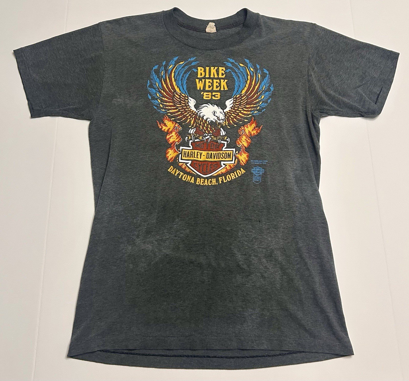Vintage Rare 1983 Harley Davidson Daytona Beach Bike Week Size L