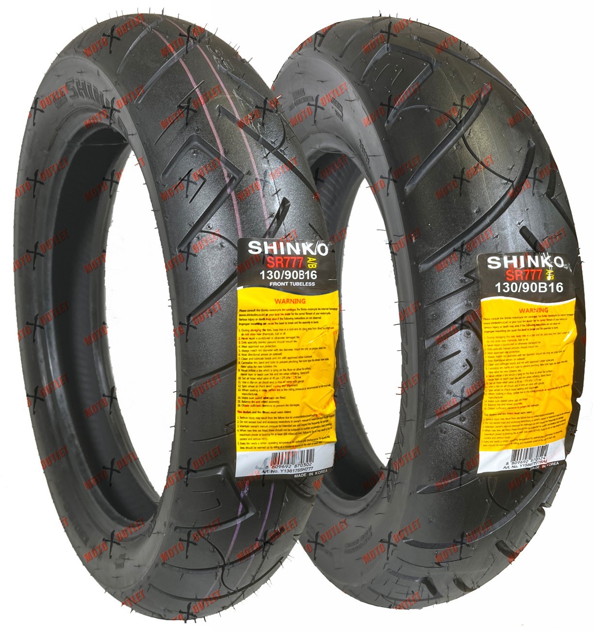 Shinko 777 130/90B16 Front Rear Tire Set Motorcycle Tires 130 90 16 Shinko 777 130/90B16 Front Rear Tire Set Motorcycle Tires 130 90 16