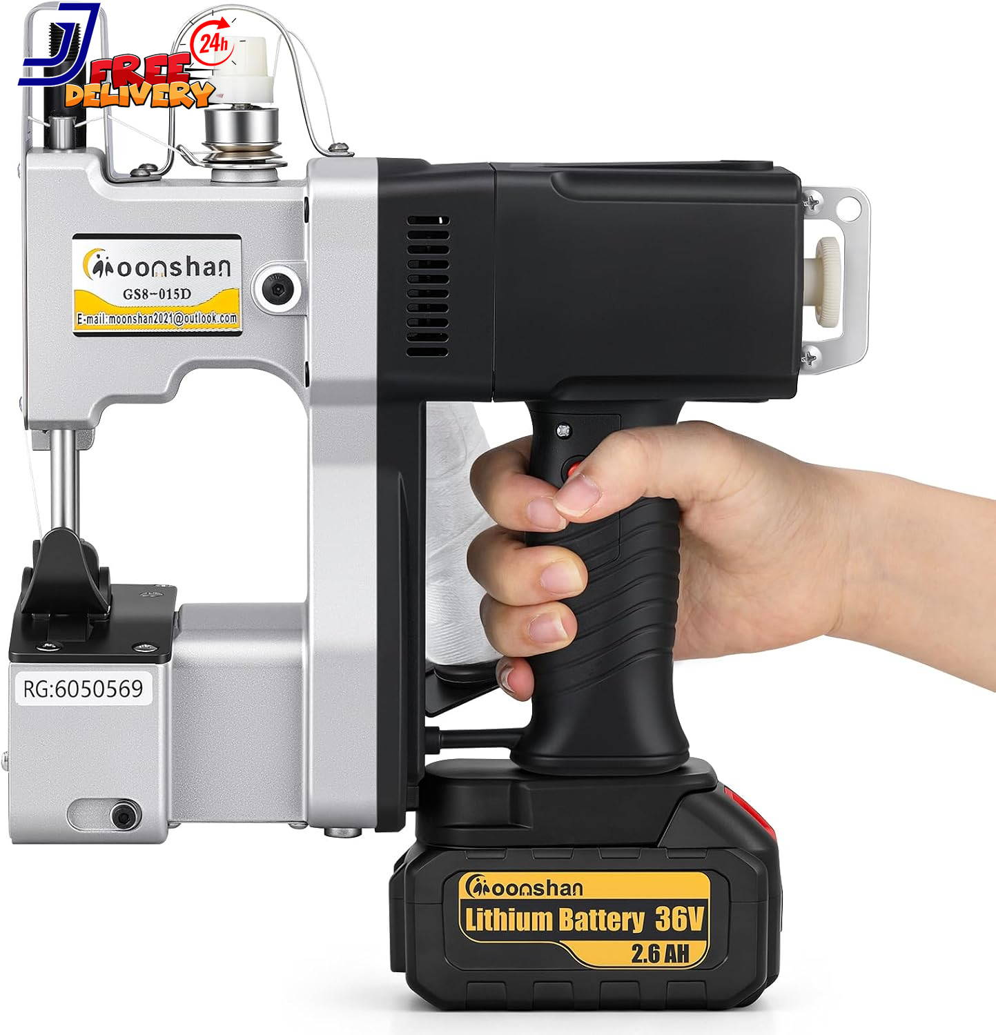 Cordless Bag Closing Machin Portable Automatic Bag Sewer 8.1Lbs
