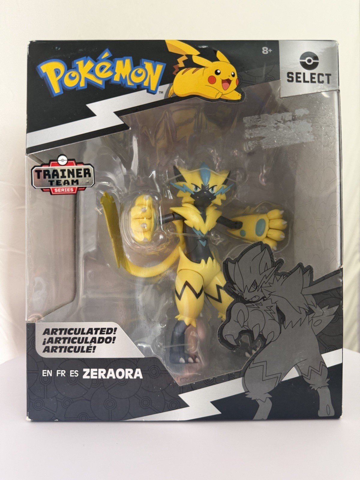 Jazwares Pokémon Select Zeraora Articulated Figure Trainer Team Series Jazwares Pokémon Select Zeraora Articulated Figure Trainer Team Series