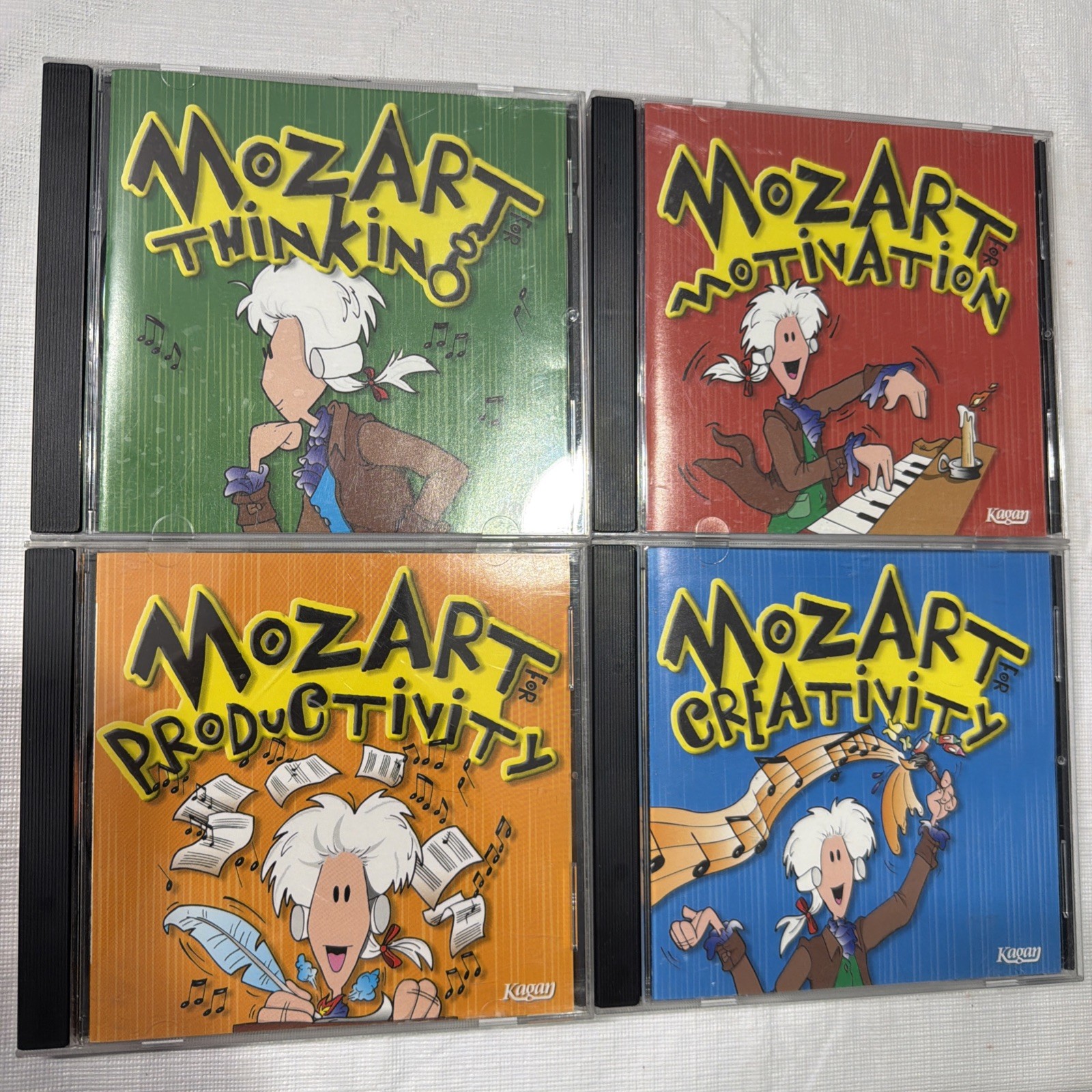 Mozart 4 CD Thinking Productivity Motivation Creativity EX Condition 