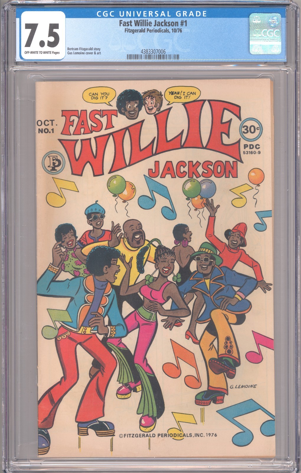 Fast Willie Jackson - CGC 7.5 with OW/W pages