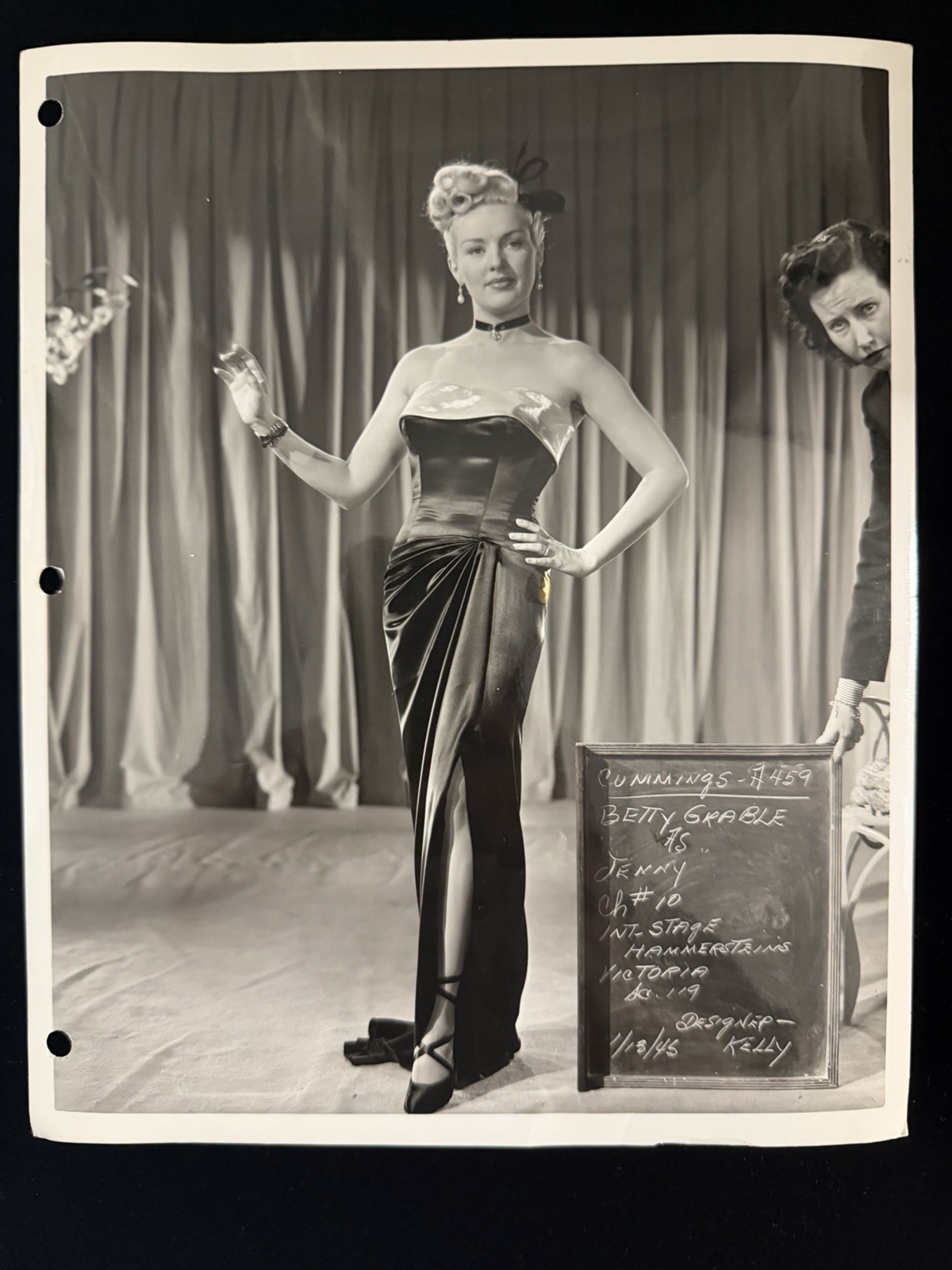 Betty Grable The Dolly Sisters 1945 Original 8x10 Costume Continuity Photo Betty Grable The Dolly Sisters 1945 Original 8x10 Costume Continuity Photo