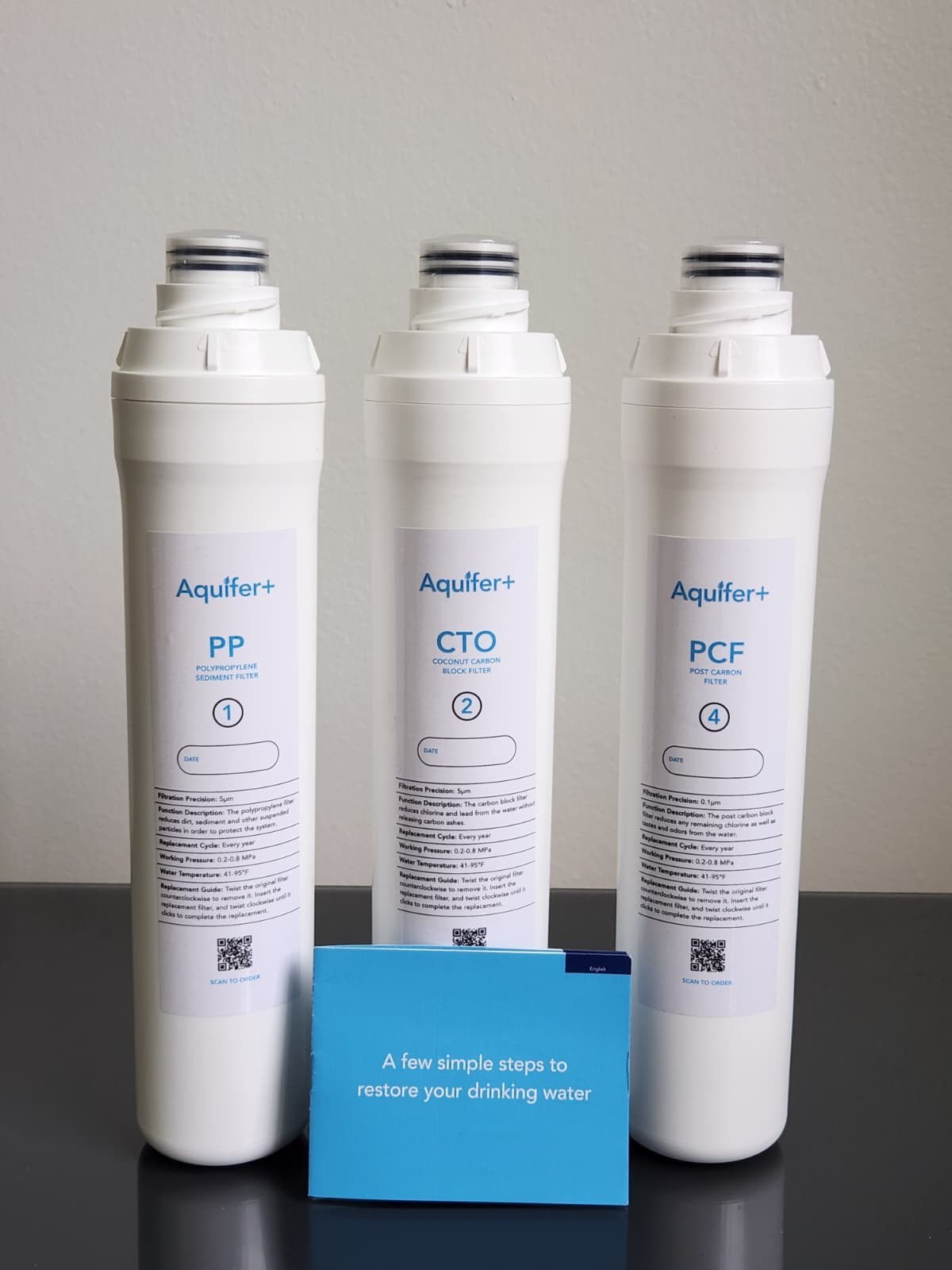 1-Year Replacement Filter Set for Bluevua RO100ROPOT, RO100ROPOT-UV PP, CTO, PCF 1-Year Replacement Filter Set for Bluevua RO100ROPOT, RO100ROPOT-UV PP, CTO, PCF