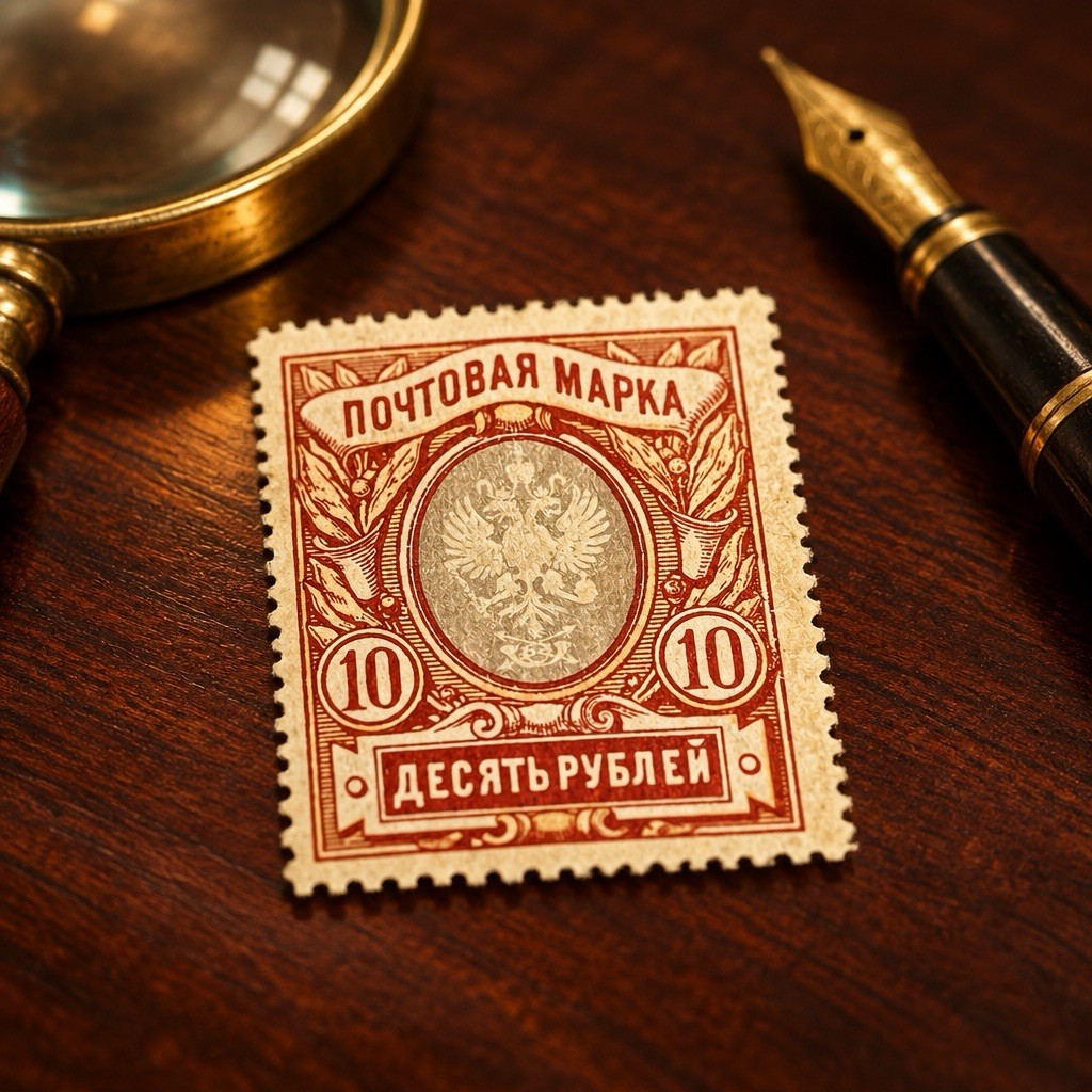 1915 IMPERIAL RUSSIA YR ,Scott #109A,MI 81 AX~MLH~10 RUB, #3734