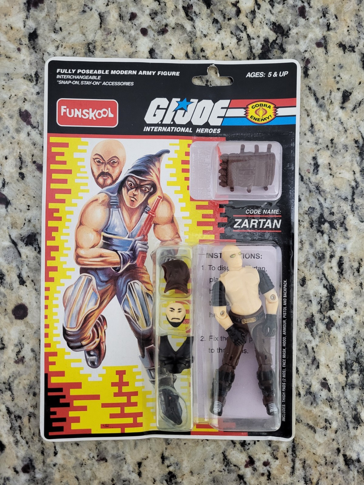 Zartan 2001 India G.I. JOE Original NEW SEALED MOC Funskool RARE