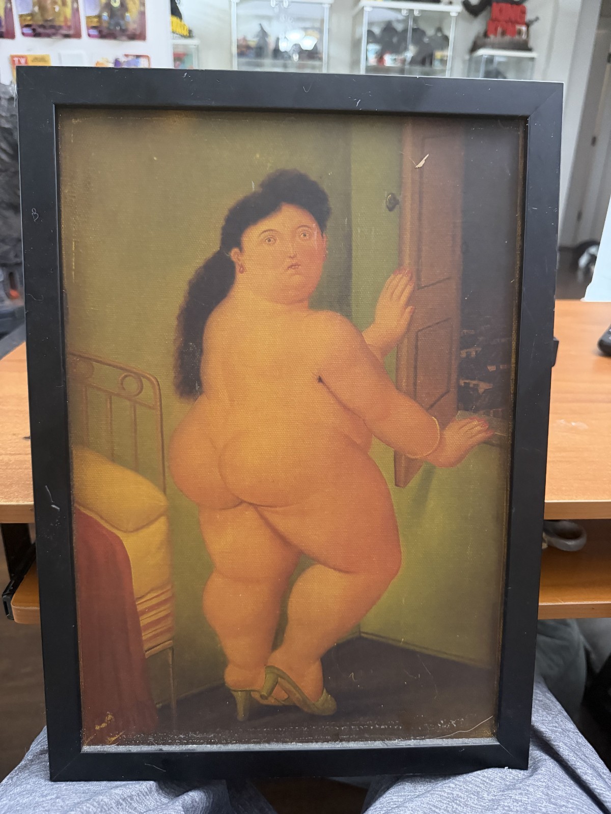 Woman at the Window by Fernando Botero On Canvas Art 17 x 12 Woman at the Window by Fernando Botero On Canvas Art 17 x 12