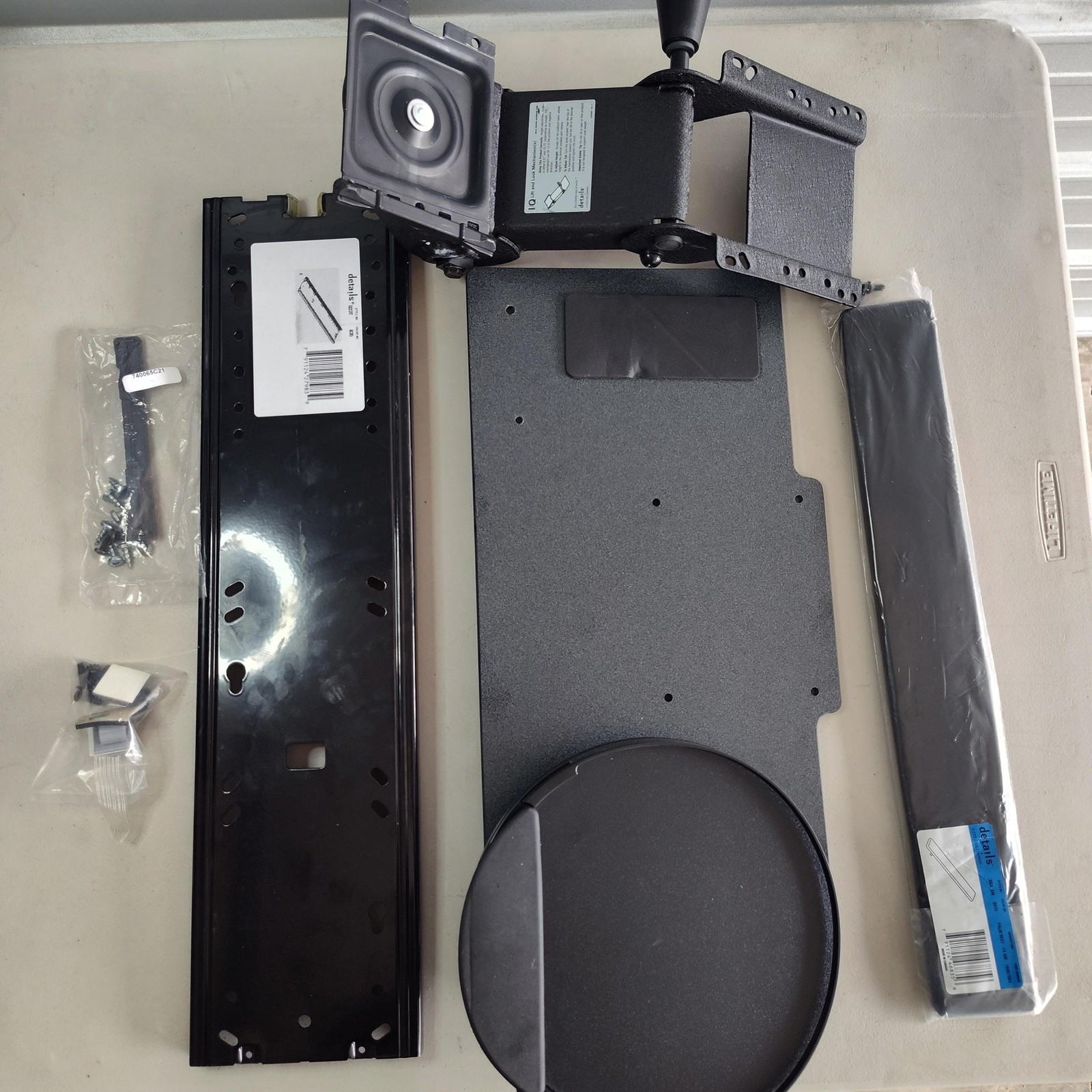 Steelcase Keyboard Tray Kit Lift & Lock Adjustable Ergonomic Under Desk Office 