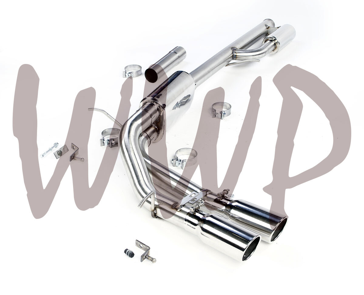 Stainless Pre-Axle CatBack Exhaust Muffler Kit 19-24 Silverado/Sierra 4.3L/5.3L