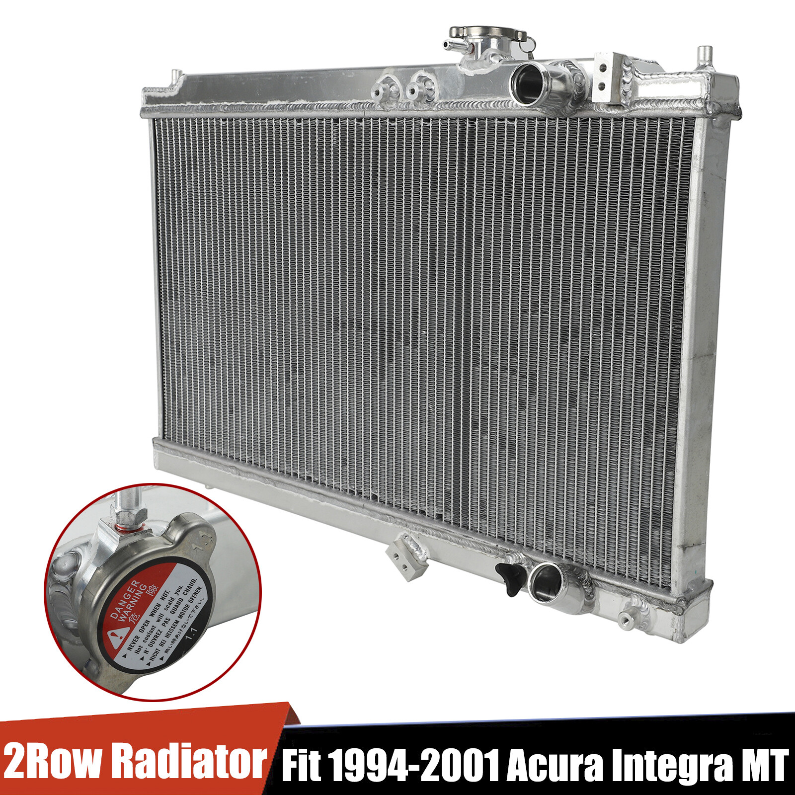 2-Row Full Aluminum Core Radiator For 1994-01 Acura Integra GS RS DB GSR DC2 MT 2-Row Full Aluminum Core Radiator For 1994-01 Acura Integra GS RS DB GSR DC2 MT