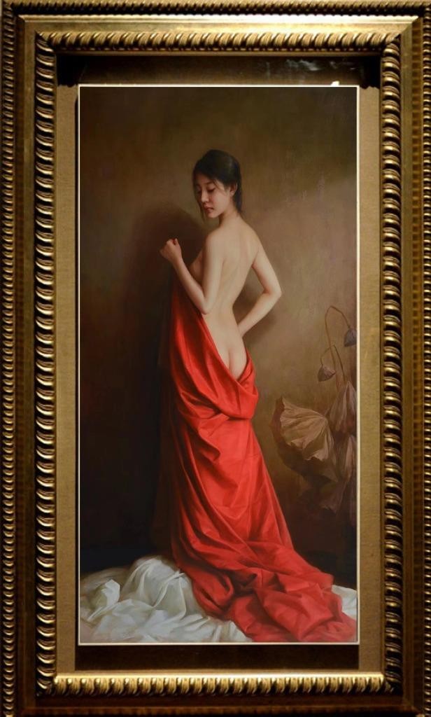 Hand Painted Oil Painting art Female woman Chinese Nude On Canvas 24\