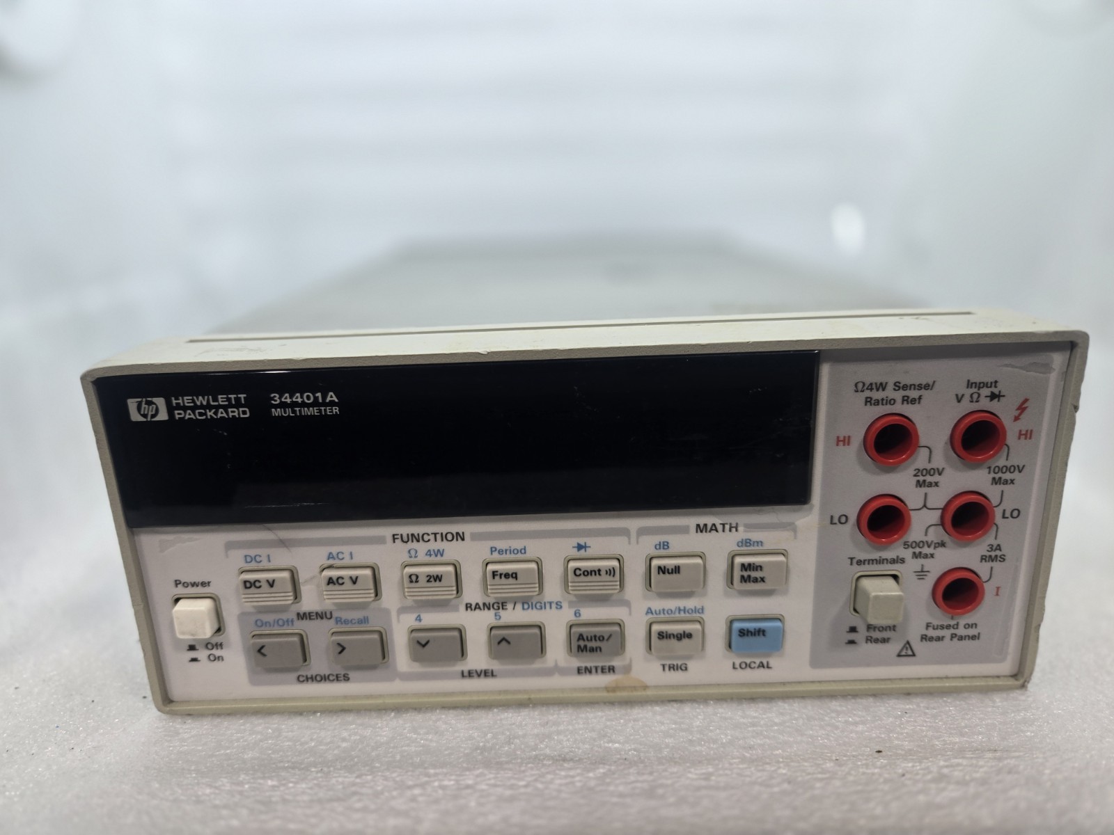 Hewlett Packard Multimeter 34401A UNTESTED FAST  c