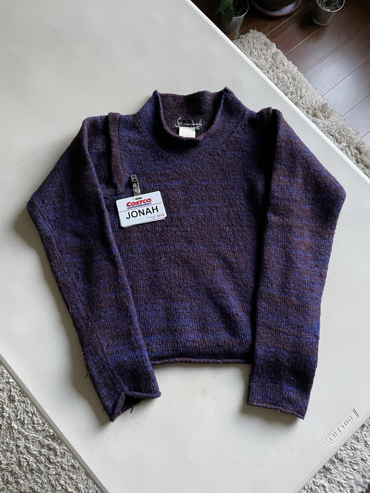 Y’s Yohji Yamamoto Women’s Cropped Knit Sweater Y’s Yohji Yamamoto Women’s Cropped Knit Sweater