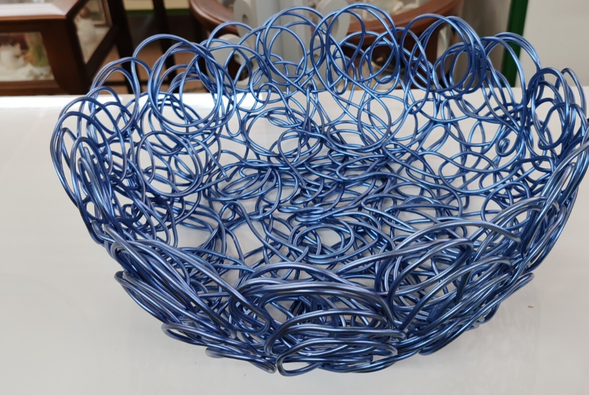 Alessi Aluminum Round Wire Cloud Basket VINTAGE PRIVATE COLLECTION