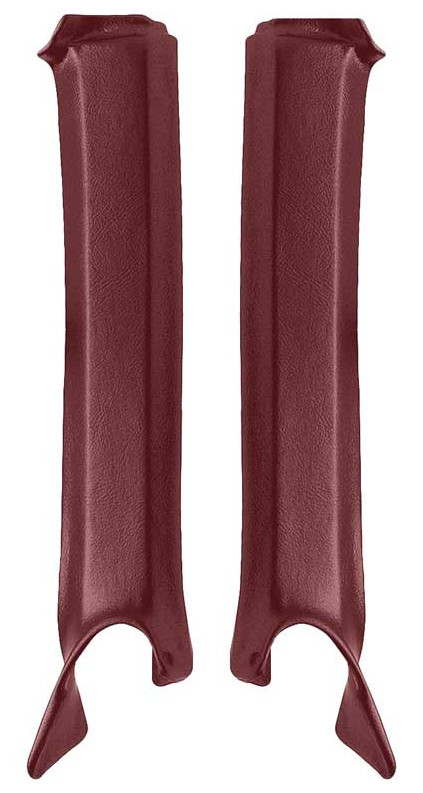 OER Red Pillar Post Molding Set For 1968 Firebird and Camaro Coupes