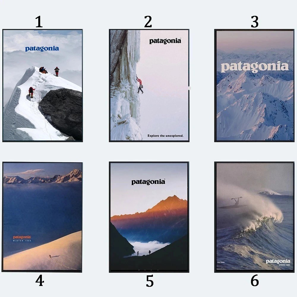 Patagonia Vintage Outdoor Adventure Travel Poster