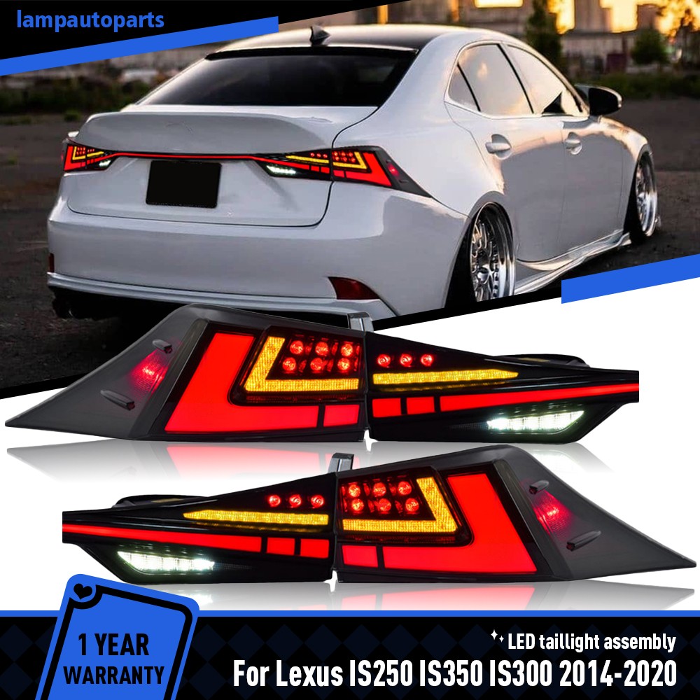 3PCS LED Tail Lights For Lexus 2014-2020 IS250 300 350 500 Rear Lamp Sequential 3PCS LED Tail Lights For Lexus 2014-2020 IS250 300 350 500 Rear Lamp Sequential