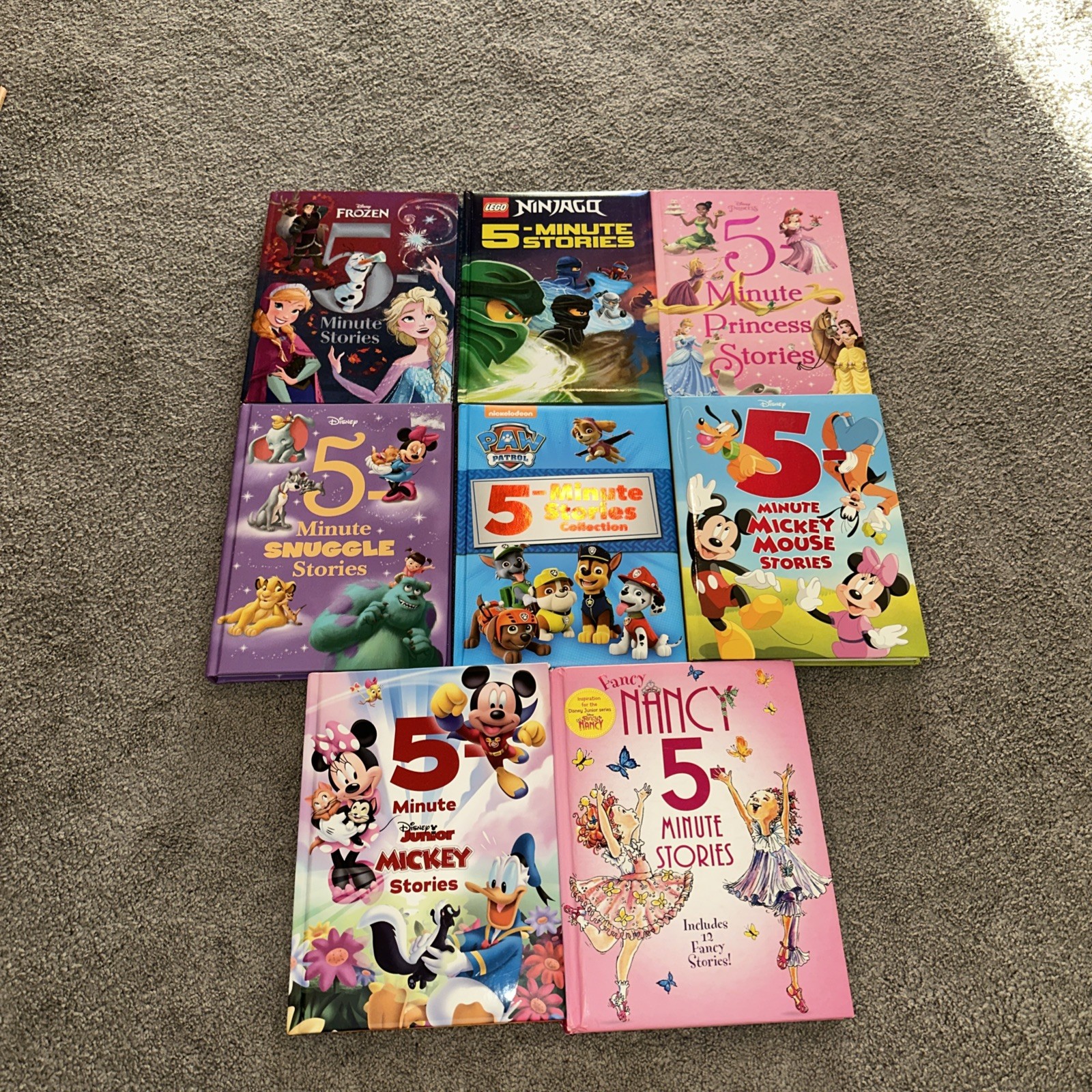 5-MINUTE STORIES  Lot Of 8 Books Boys Girls Disney Lego Nickelodeon