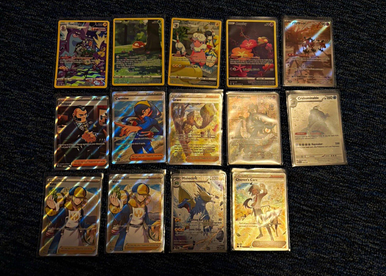 Pokemon TCG Crown Zenith & Scarlet Violet Toxtricity ex Full Art Holo Lot Of 14 Pokemon TCG Crown Zenith & Scarlet Violet Toxtricity ex Full Art Holo Lot Of 14