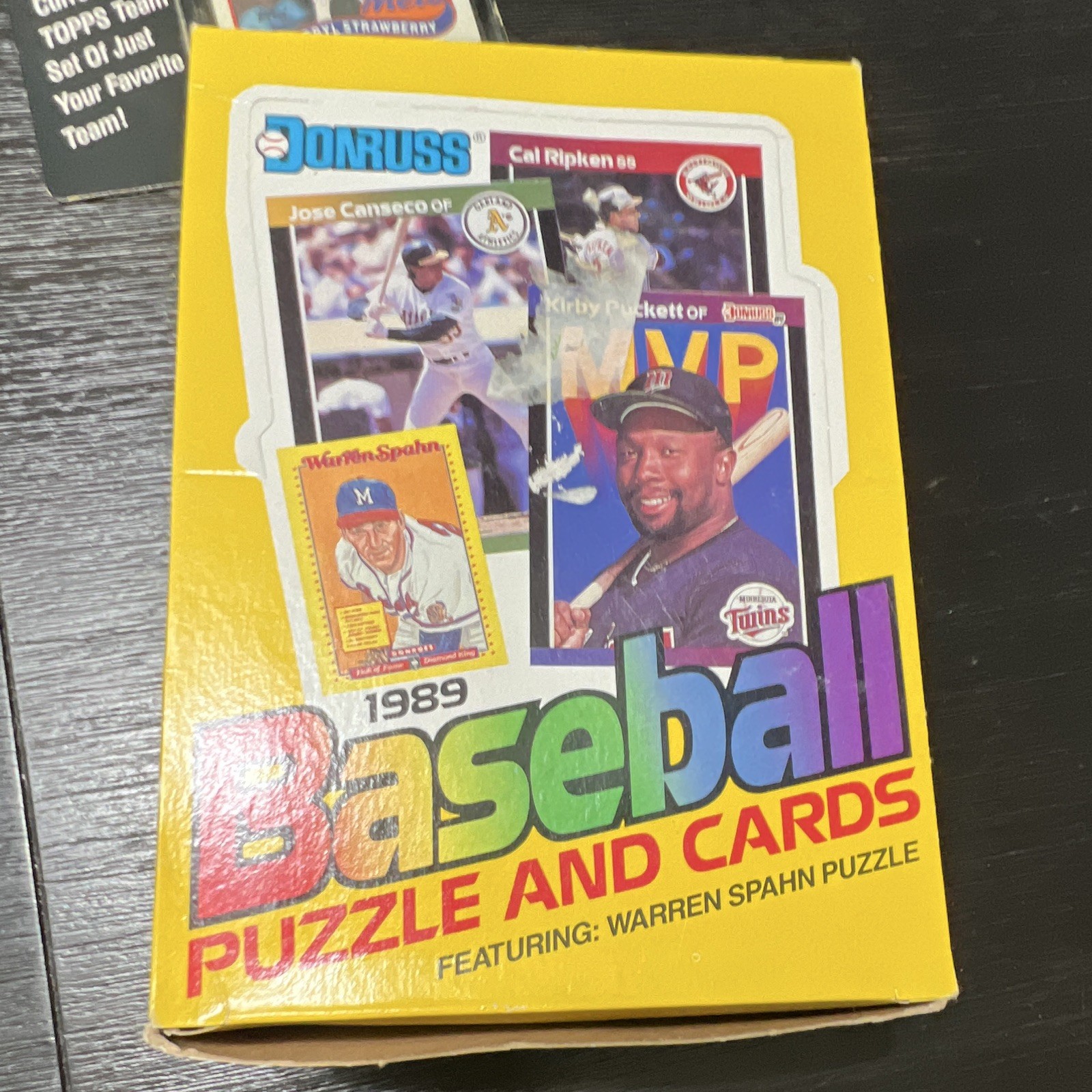 Donruss 1989 Baseball Puzzle Cards MLB 1 Box 36 Cards Warren Spahn 