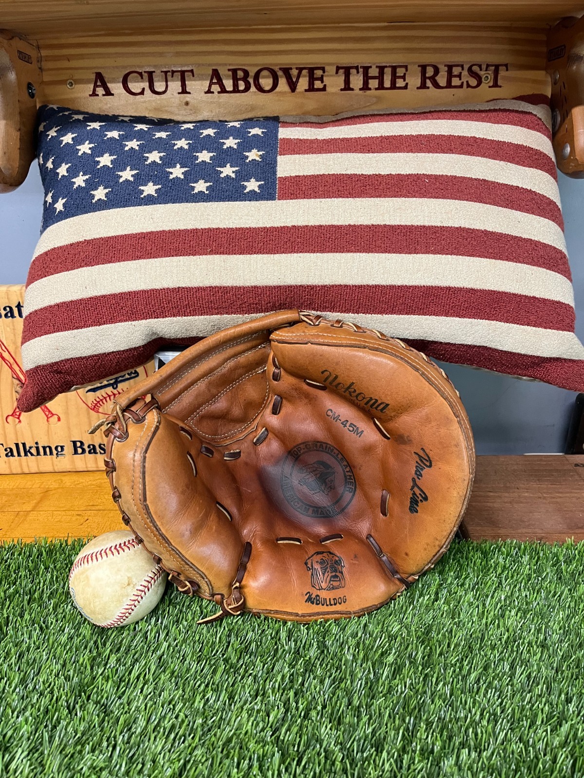Vintage Nokona CM45M Catchers Mitt  Made in USA