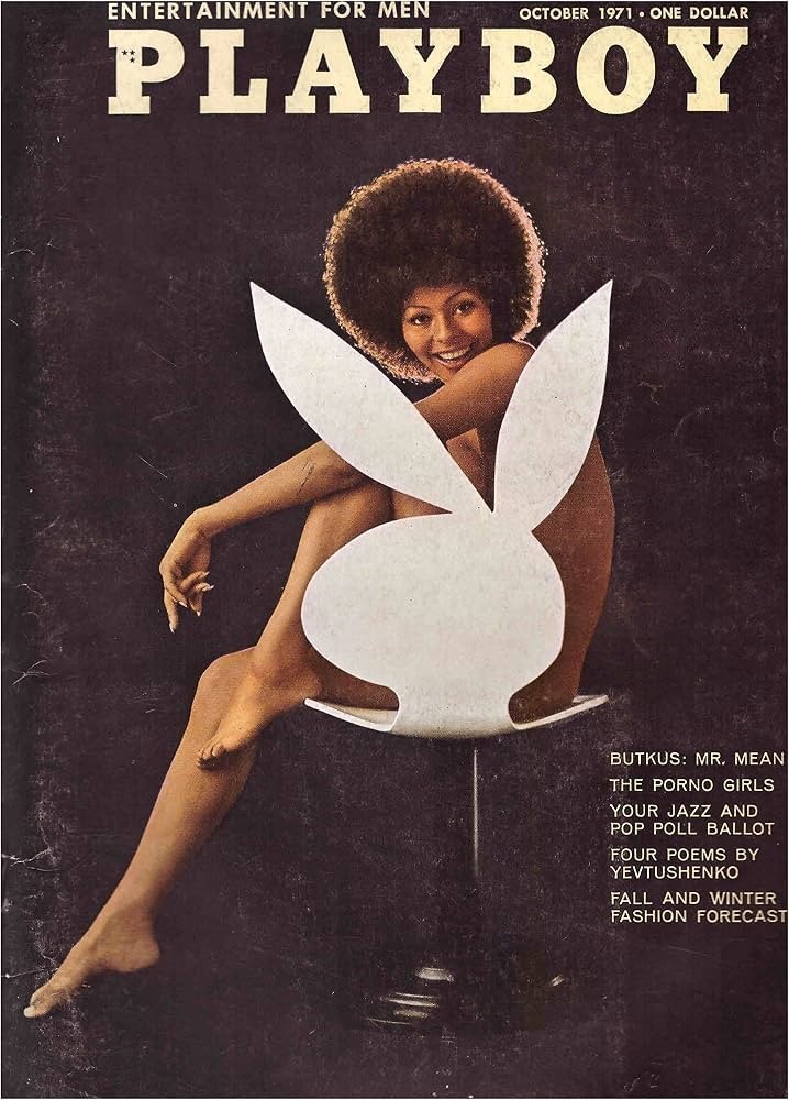 Playboy Magazine October 1971 Darine Stern FRAMED AND MATTED