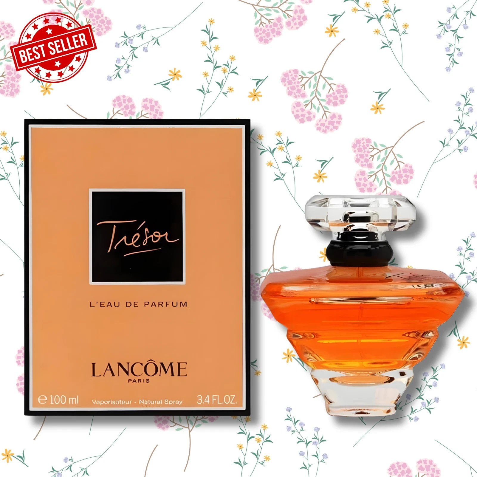 Tresor by Lancome L\'Eau De Parfum Spray for Women 3.4oz New Sealed In Box